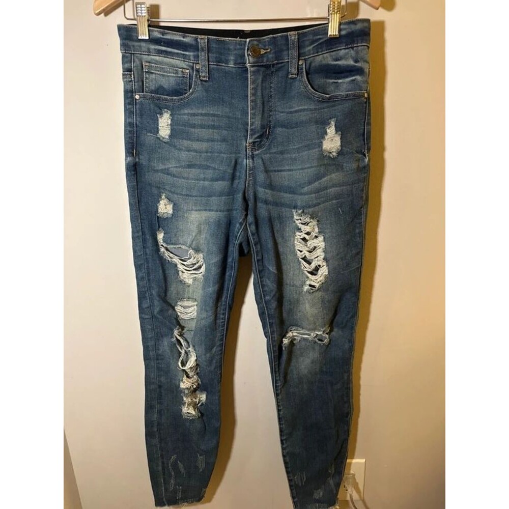 Grace & Lace Distressed Boyfriend Jeans Size 10